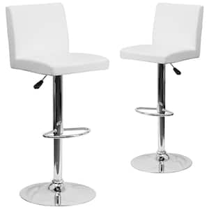 43.75 in. White Bar Stool (Set of 2)