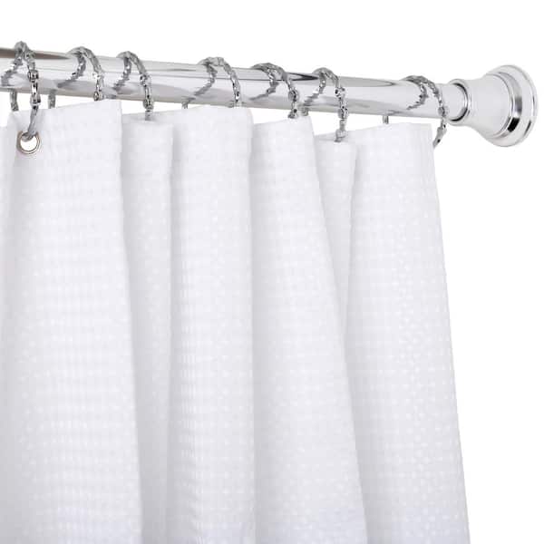 Utopia Alley Double Roller Ball Stainless Steel Shower Curtain Hooks Rings, Set of 12 - Brushed Nickel