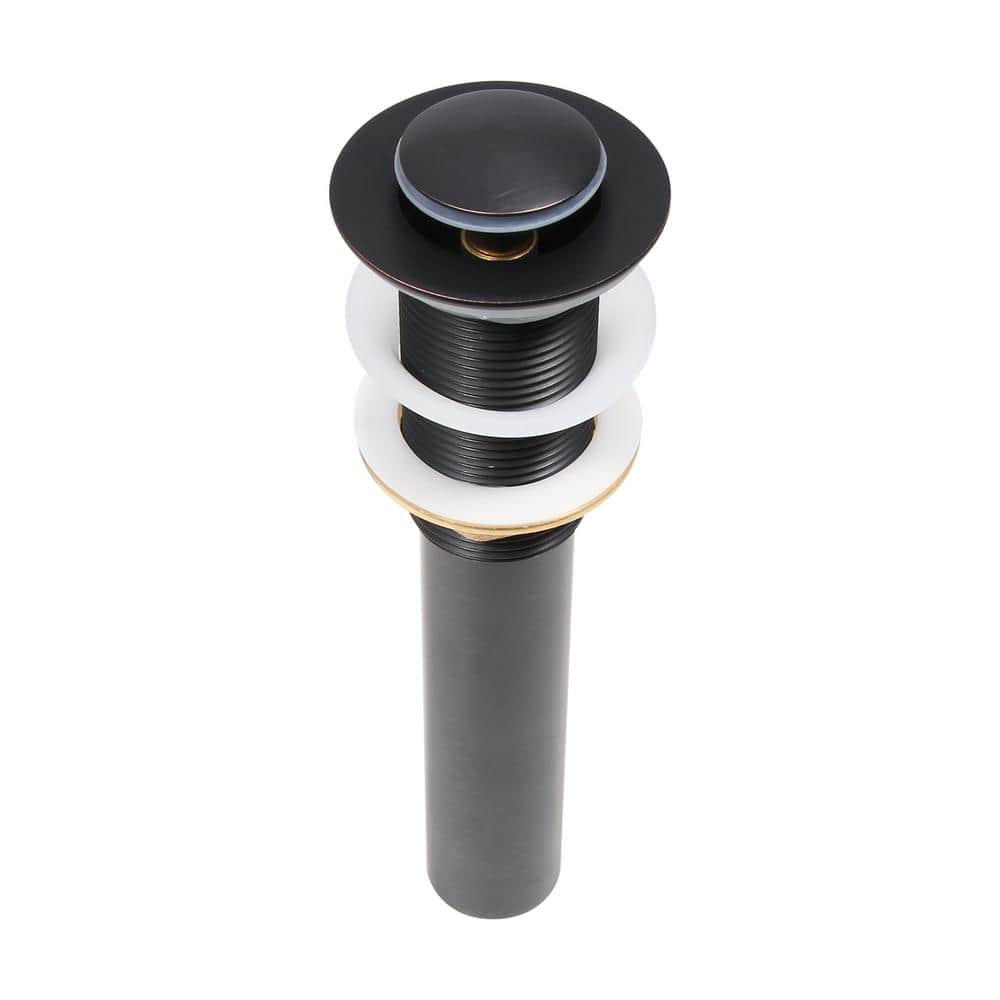 Oil Rubbed Bronze Solid Brass Bathroom Sink Pop-Up Drain