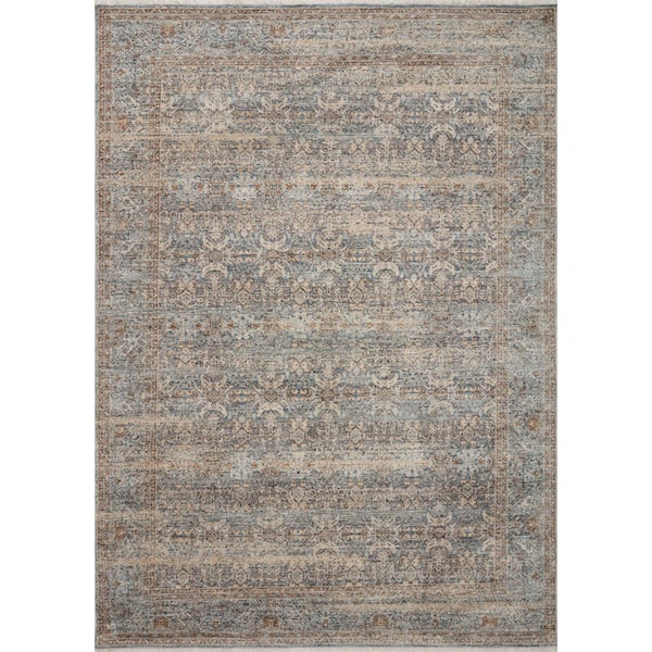 Blake 7 ft. 10 in. x 10 ft. 2 in. Ocean / Mocha Transitional Area Rug
