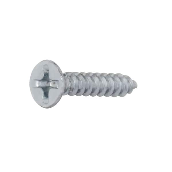 #12 x 2-1/2 in. Brass Phillips Flat Head Wood Screw (2-Pack)