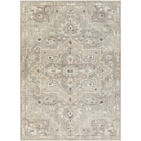 Livabliss Becki Owens Elle Light Grey Oriental 8 ft. x 10 ft. Indoor Area Rug