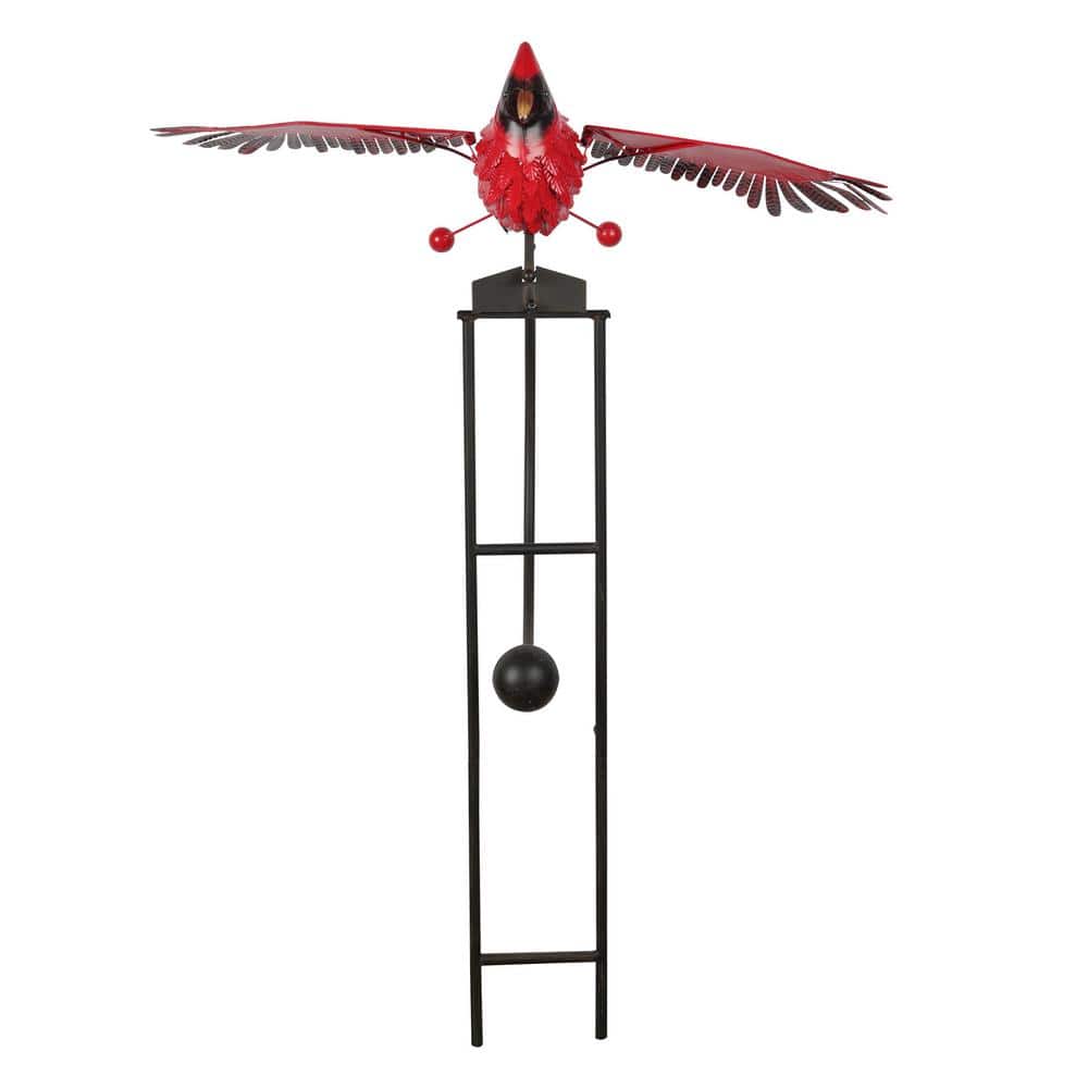 Metal Rocking Cardinal Stake