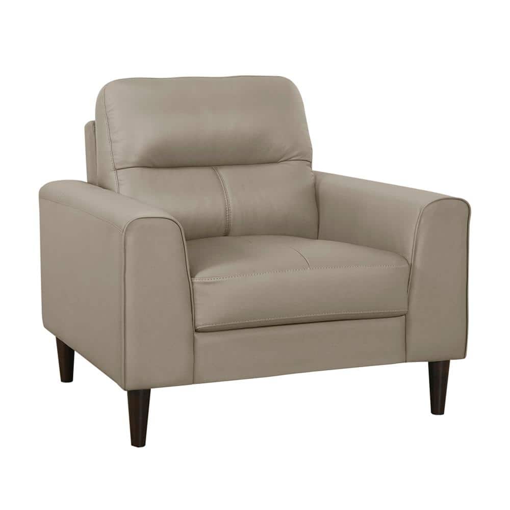 Milford Latte Leather Match Arm Chair