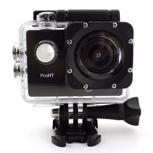 Op grote schaal Ritmisch Bezet ProHT 1080p HD Waterproof Action Camera in Black 86302 - The Home Depot