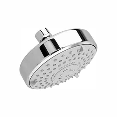 3-Spray 4.8 in. Single Wall Mount Fixed Shower Head in Polished Chrome