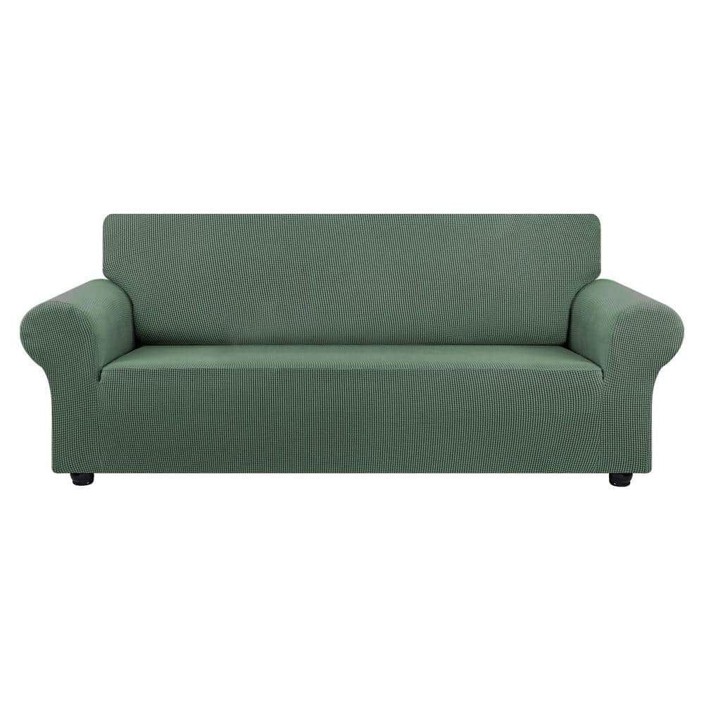 Phewnyzo Large Stretch Sofa Cover Slipcover for 3-Cushion Couch (78"- 94")-Pet Friendly Furniture Protector with Elastic Bottom