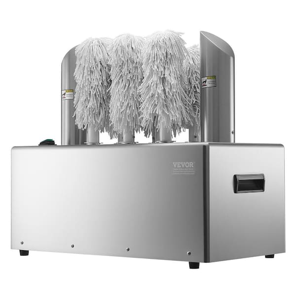 Wine Glass Polisher Machine, 8-Brush Glass Polishing Machine, 660 Cups/Hour Electric Commercial Bottle Brush