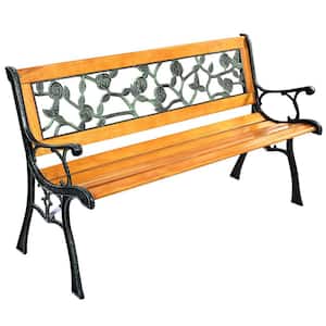 49.5 in. 2-Person Wood Outdoor Bench
