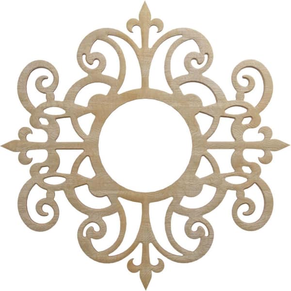 Ekena Millwork 0.375 in. x 5.875 in. x 18 in. Wood Medallion Moulding