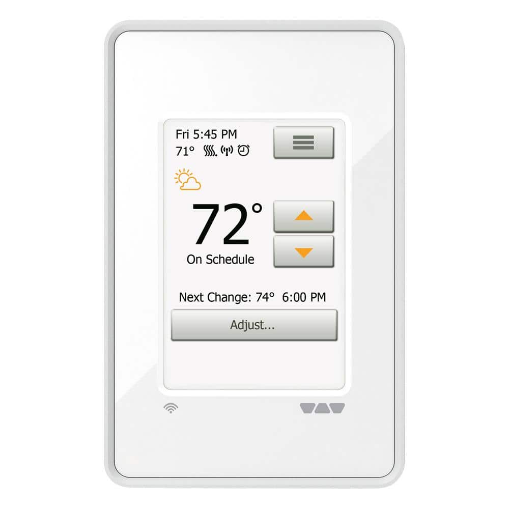 Ditra-Heat Wi-Fi Programmable Thermostat, Bright White price history on PriceWatchPro