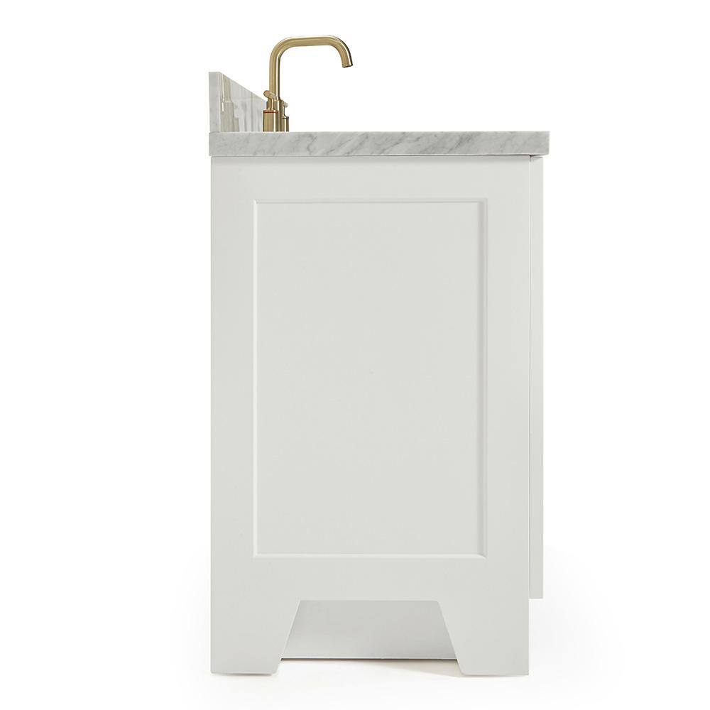 Ariel White Marble Top Single Sink Vanity