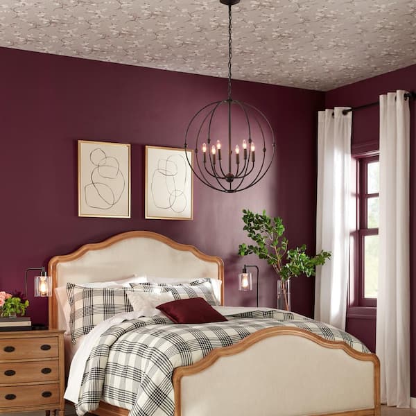 Pacolet 6-Light Textured Black Chandelier