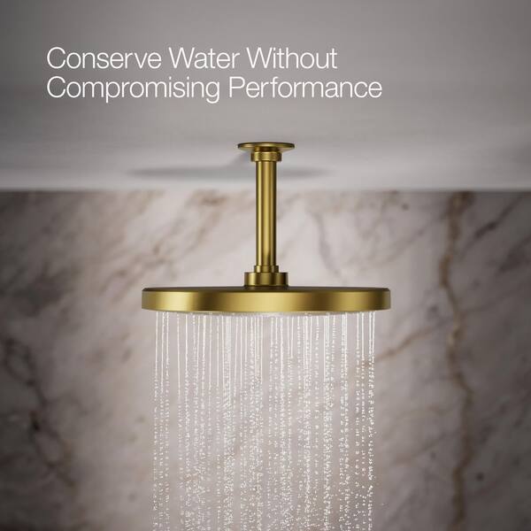 KOHLER Awaken 1-Spray Patterns 2.5 GPM 9.875 in. Ceiling Mount