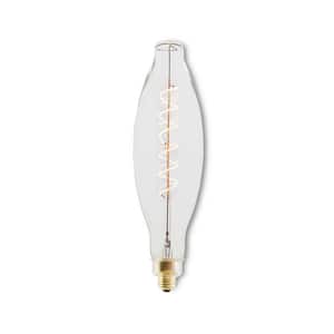 60 - Watt Equivalent OS Dimmable Medium Screw Decorative LED Light Bulb Amber Light 2200K -1 Pack
