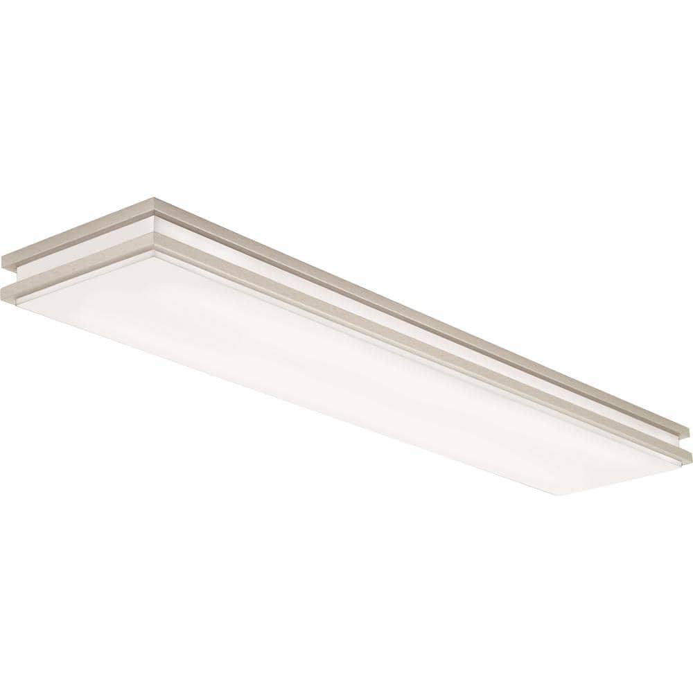 Brushed Nickel 48'' Aluminum LED Flush Mount Light