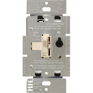 Toggler Dimmer Switch for Magnetic Low-Voltage, 600-Watt/Single-Pole, Light Almond (AYLV-600P-LA)