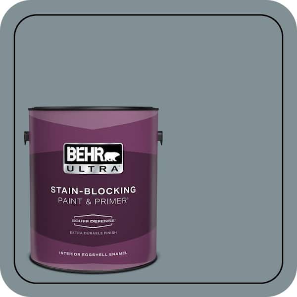 BEHR ULTRA 1 gal. #740F-4 Dark Storm Cloud Extra Durable Eggshell Enamel Interior Paint & Primer