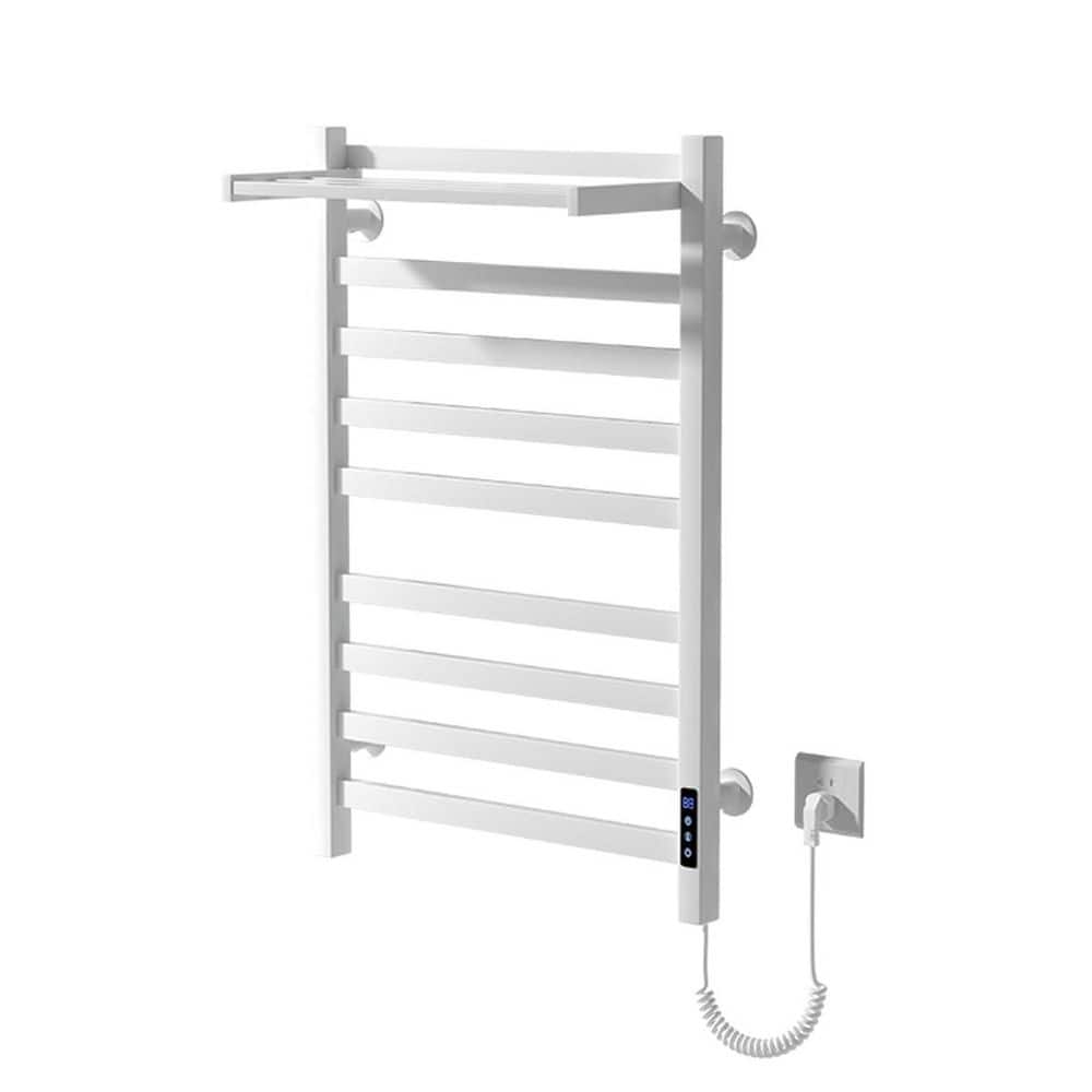 2-in-1 Electric Wall Mounted Heated Towel Rack with 10 Bars, Timer, and Temperature Control for Bathroom price history on PriceWatchPro