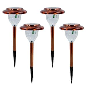 Bronze Stainless Steel Solar LED Stake - Set of 4