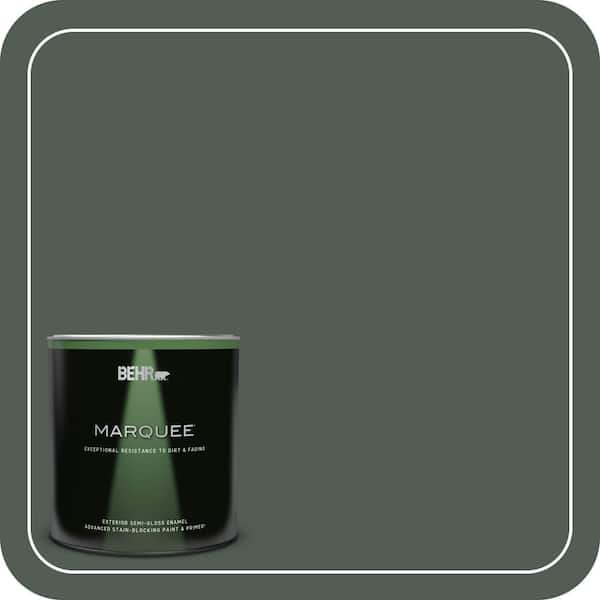 BEHR MARQUEE 1 qt. #700F-7 Evergreen Bough Semi-Gloss Enamel Exterior Paint & Primer