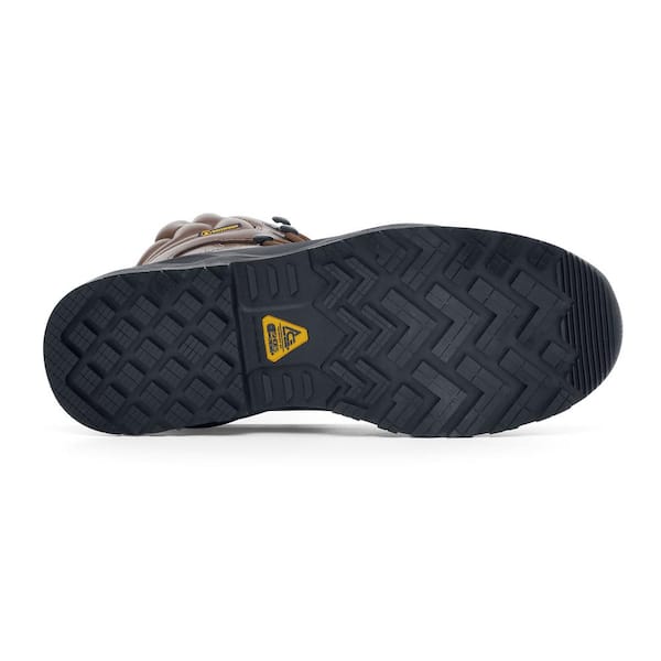 Unisex Mammoth IV Water Resistant 7 in. Work Boots - Composite Toe- Brown Size 11.5(M)