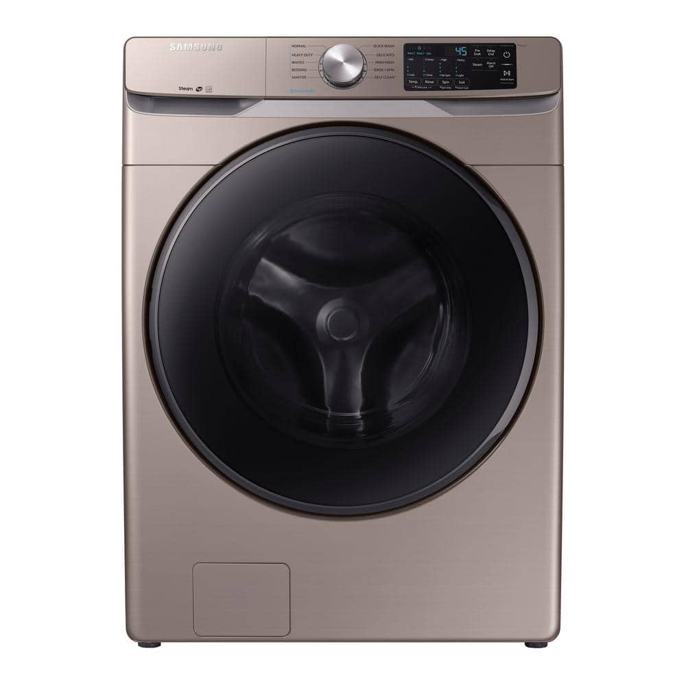 Samsung 4.5 cu. ft. High-Efficiency Front Load Washer with Steam in Champagne, Beige
