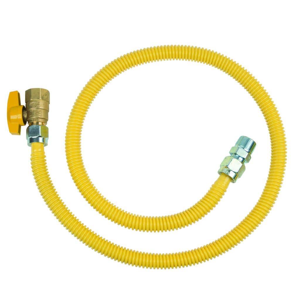ProCoat 3/4 in. MIP x 3/4 in. FIP Ball Valve x 48 in. Stainless Steel Gas Connector 5/8 in. O.D. (106,000 BTU) price history on PriceWatchPro