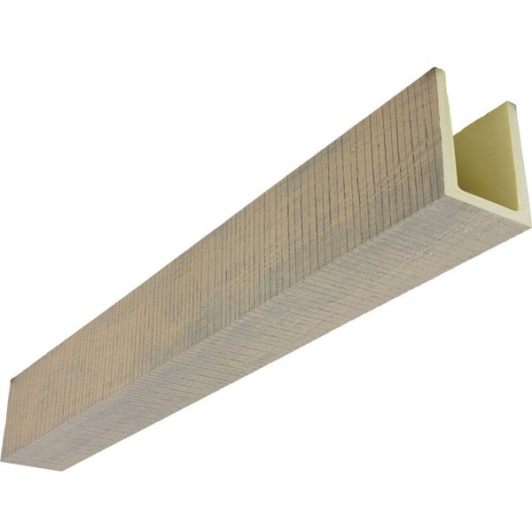 Heritage Timber 7.5 in. x 7.5 in. x 24 ft. Resewn Rip Sandstone Faux Wood Beam