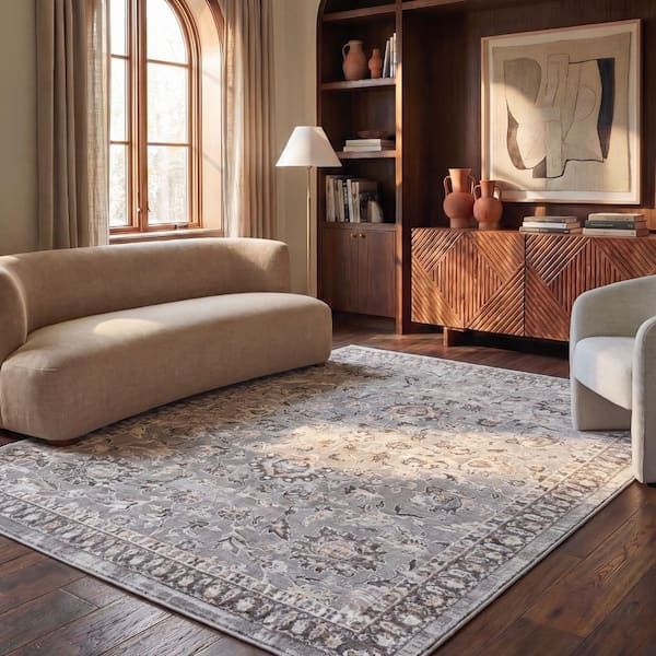 Parker 8 ft. x 10 ft. Gray Persian Area Rug