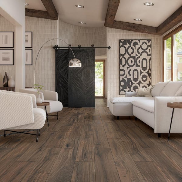 Acreage Highland 8 in. x 48 in. Matte Porcelain Wood Look Floor and Wall Tile (15.18 sq.ft./case)