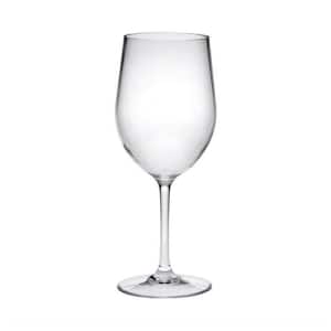 Set of 4 12 oz. Quality Unbreakable Stemmed Clear Acrylic Glasses for All Purpose