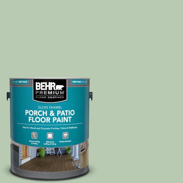 BEHR PREMIUM 1 gal. #S400-3 Healing Aloe Gloss Enamel Interior/Exterior Porch and Patio Floor Paint