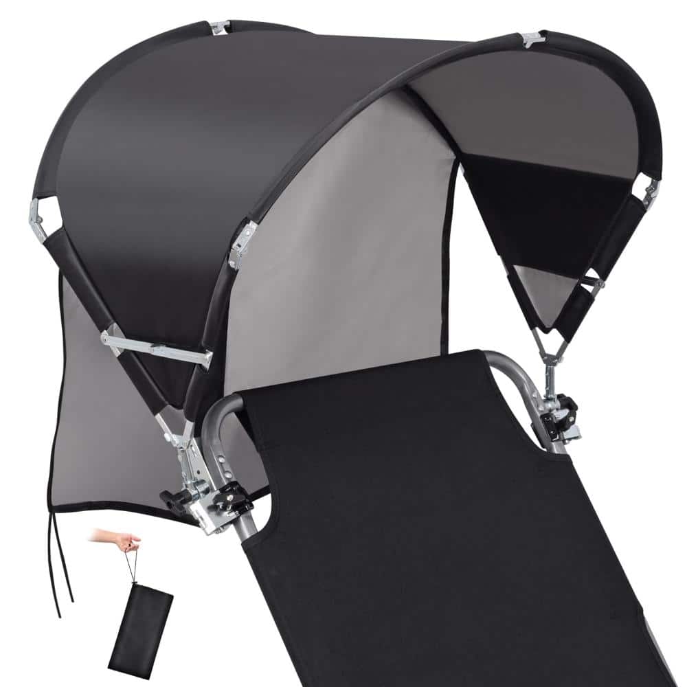 Foldable UPF50+ Wind-Resistant Chair Umbrella with Adjustable Clamp – Fits Beach, Camping, Lawn & Sports Chairs price history on PriceWatchPro