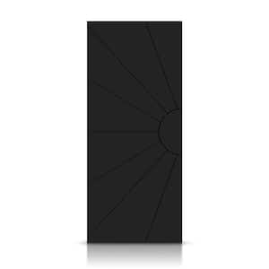 36 in. x 80 in. Hollow Core Black Stained Composite MDF Interior Door Slab