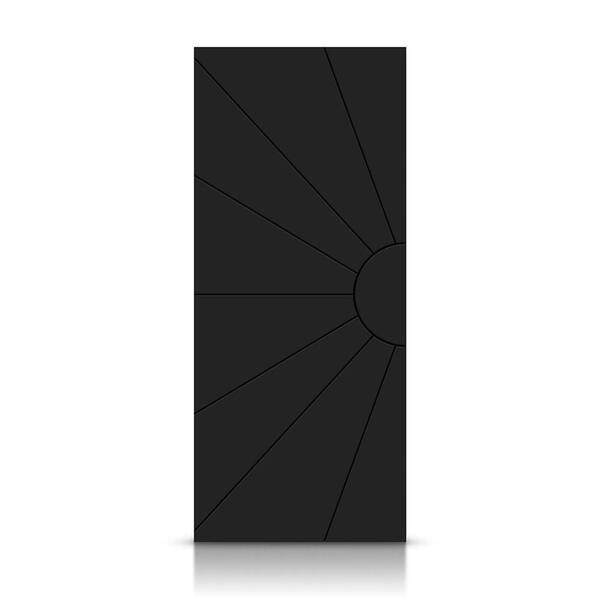 CALHOME 24 in. x 84 in. Hollow Core Black Painted Composite MDF Interior Door Slab