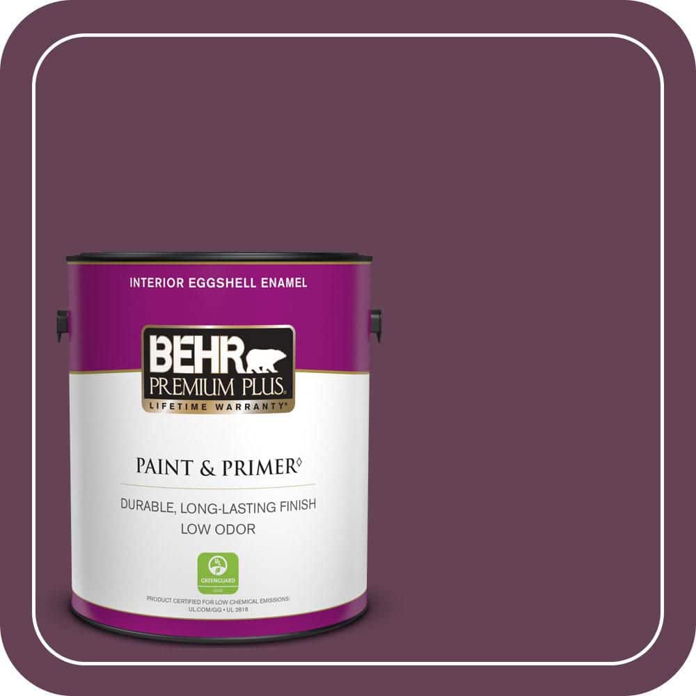 1 gal. #S-G-690 Delicious Berry Eggshell Enamel Low Odor Interior Paint & Primer price history on PriceWatchPro
