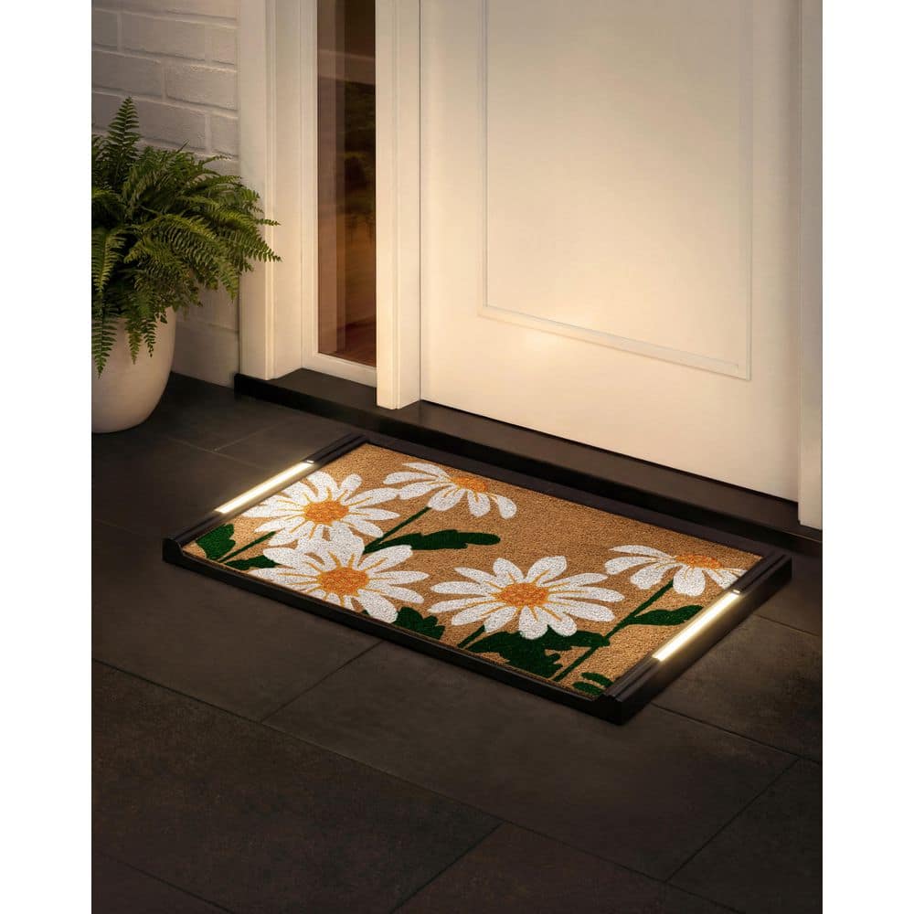 BriteStep Floral Vine 32.5 in. x 18.5 in. Pressure-Activated, Wireless, Auto Shut-Off, Indoor/Outdoor LED Door Mat price history on PriceWatchPro