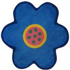 Fun Time Shape Light Blue 3 ft. x 3 ft. Area Rug