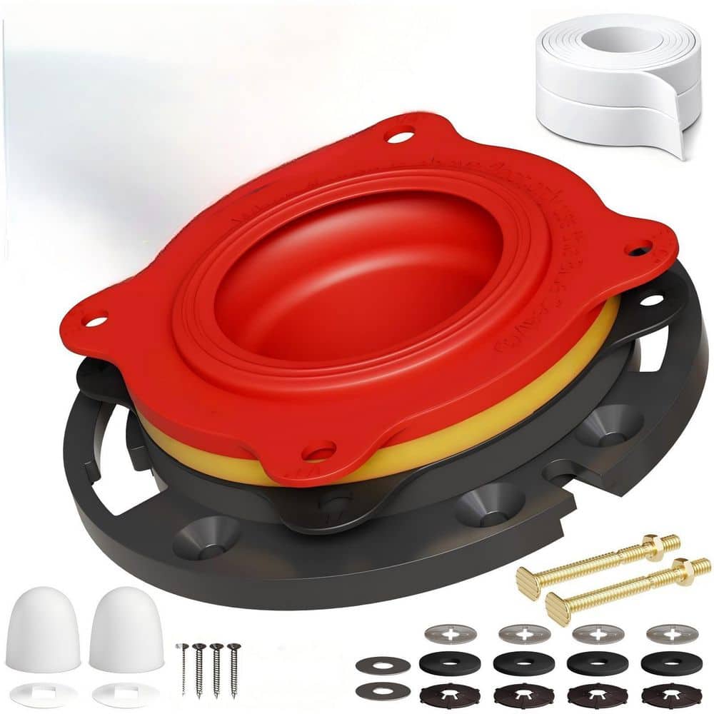 Toilet Flange Repair Kit with Elastic Wax Ring TF02-RI-Premium Toilet Seal and Gasket Replacement price history on PriceWatchPro