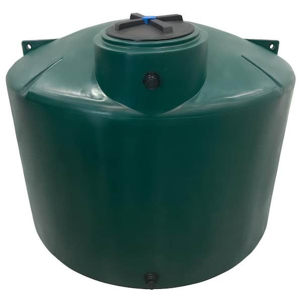 1550 gal. Dark Green Polyethylene Vertical Water Storage Tank
