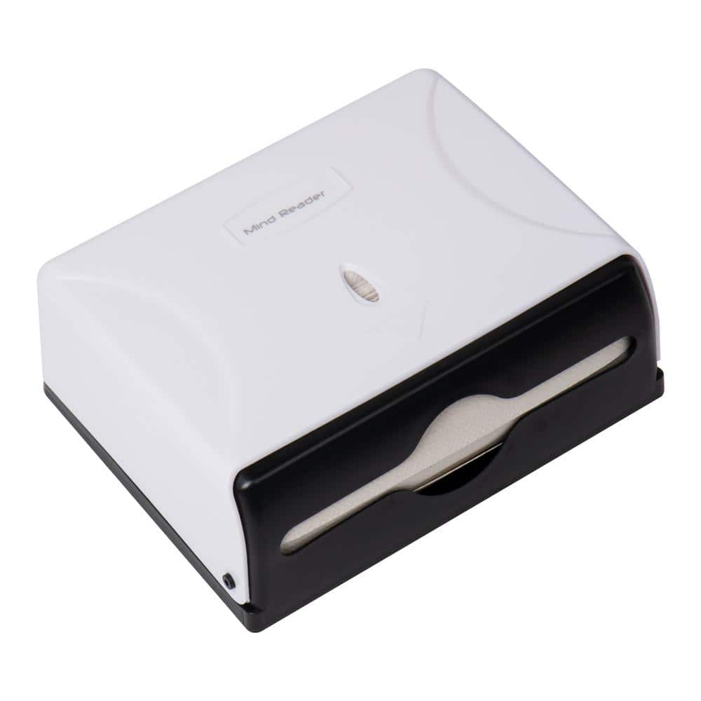 White Wall-Mounted Plastic Multifold Paper Towel Dispenser
