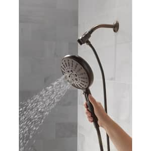 7-Spray Patterns 1.75 GPM 6.19 in. Wall Mount Handheld Shower Head with SureDock Magnetic in Venetian Bronze