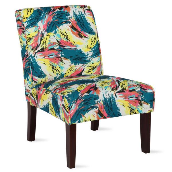 Dorel Living Teagan Abstract Armless Accent Chair-FH164-PT - The Home Depot