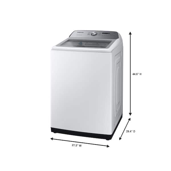 4.7 cu. ft. Large Capacity Smart Top Load Washer with Active WaterJet in  White
