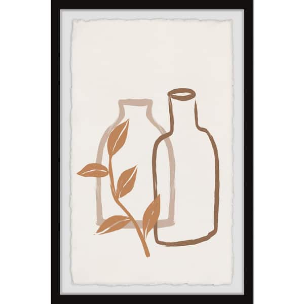 Unbranded "Empty Bottles" by Marmont Hill Framed Abstract Art Print 18 in. x 12 in. .