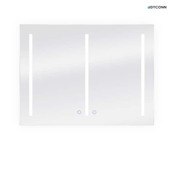 Dyconn Catella 48 in. W x 36 in. H Frameless Rectangular LED Light Bathroom Vanity Mirror