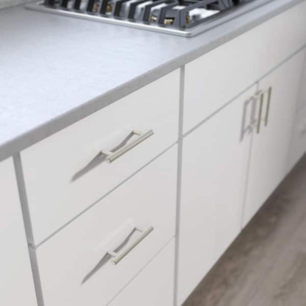 96-Pack Solid Bar 3 in. (76 mm) Modern Cabinet Drawer Pulls in Stainless Steel