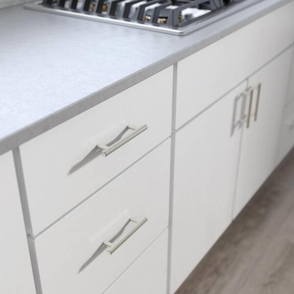 96-Pack Solid Bar 3-3/4 in. (96 mm) Modern Cabinet Drawer Pulls in Stainless Steel