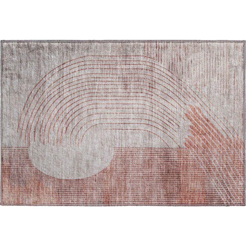 Mayfield Premium Machine Washable Abstract AMF2003 Salmon 2 ft. x 3 ft. Accent Rug price history on PriceWatchPro